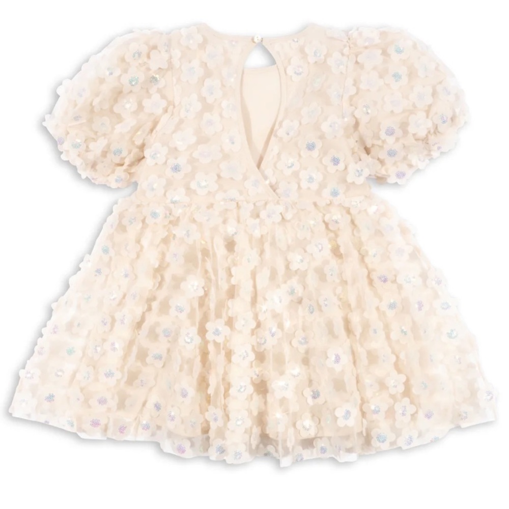 Konges Slojd Sally Dress in Pearled Ivory - Picture 3 of 6
